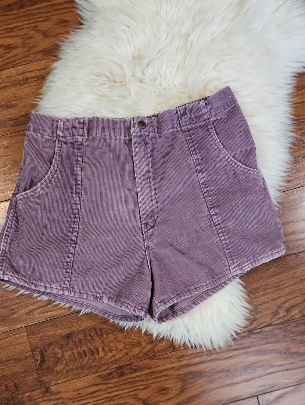 Vintage Weeds Corduroy Violet Shorts